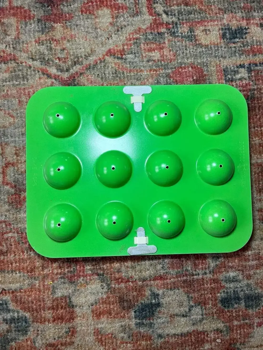 Nordic Ware Lime Green Aluminum Cake Pop Pan 12-Cavity Mold
